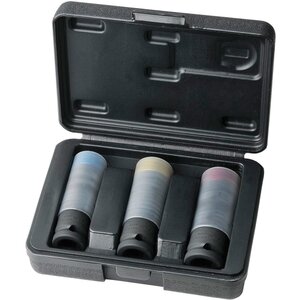 Ks tools ensemble de douilles à choc slimpower 3 pièces