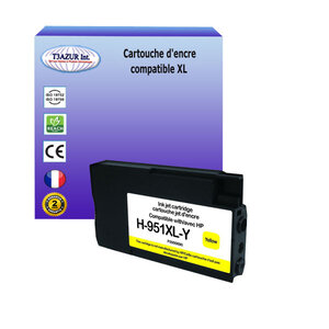 Cartouche compatible avec HP OfficeJet Pro 8625, 8630, 8640, 8660 remplace HP 951XL Jaune - T3AZUR