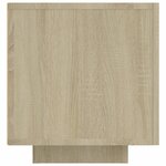 vidaXL Meuble TV avec lumières LED Chêne sonoma 160x35x40 cm