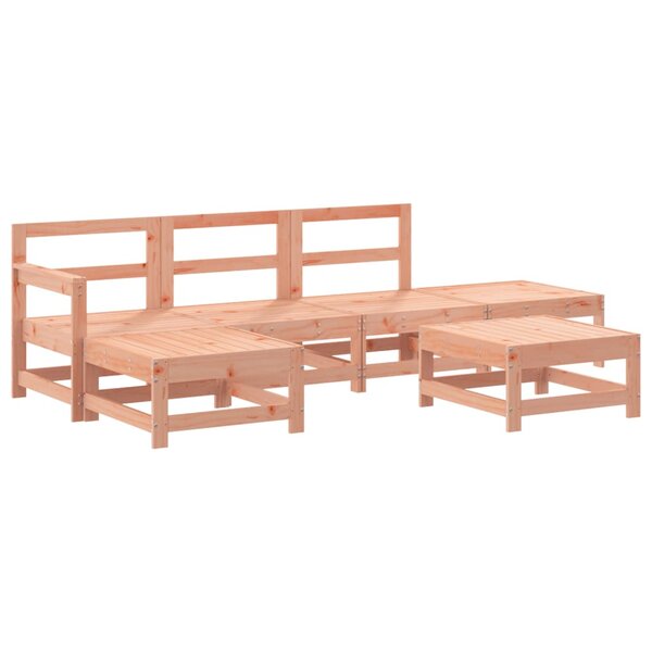 vidaXL Salon de jardin 6 Pièces bois massif douglas