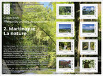 Collector 8 timbres - Collection "Regards croisés de postiers" - Martinique La nature - Lettre Verte
