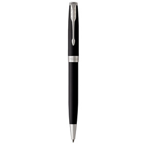PARKER Sonnet Stylo bille noir mat Recharge noire pointe moyenne Coffret cadeau