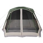 vidaXL Tente familiale avec porche 6 personnes vert imperméable