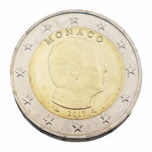 2 euros Monaco 2017 face nationale - Albert II.
