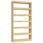 vidaXL Bibliothèque/Séparateur de pièce 100x30x200 cm pin massif