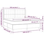 vidaXL Sommier à lattes de lit avec matelas Marron foncé 160x200 cm