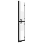 vidaXL Paroi de douche pliable Verre ESG demi-dépoli 120x190 cm