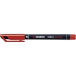 Feutre pour films OHPen universal  permanent  rouge x 10 STABILO