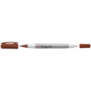 Marqueur permanent Identi Pen double pointe brun SAKURA