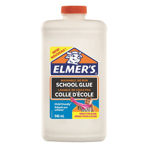 Elmer's colle d'école liquide blanche lavable et adaptée aux enfants pour travaux manuels ou slime 946 ml