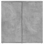 vidaXL Buffets 2 Pièces gris béton 79x38x80 cm bois d'ingénierie