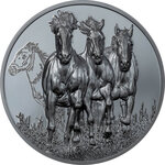 Pièce de monnaie en Argent 50 Cedis g 155.5 (5 oz) Millésime 2023 Growing Up STALLION
