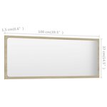 vidaXL Ensemble de meubles de bain 2 Pièces Blanc/chêne sonoma Aggloméré