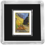 Pièce de monnaie en Or 1 Dollar g 0.062 (1/500 oz) Millésime 2022 Vincent Masterpieces CAFE TERRACE AT NIGHT