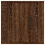 vidaXL Meubles TV muraux 2 Pièces Chêne marron 40x34 5x40 cm