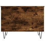 vidaXL Table basse Chêne fumé 60x44 5x45 cm Bois d'ingénierie