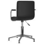 Chaise fauteuil siège de bureau informatique étude pivotante similicuir noir 02_0024051