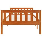 vidaXL Lit pour enfants sans matelas cire marron 80x200 cm pin massif