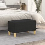 vidaXL Banc Noir 70x35x41 cm Tissu