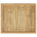 vidaXL Table de jardin 65x55x30 cm bambou