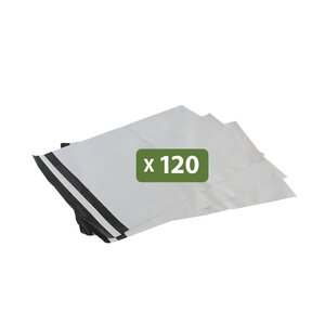Pack and Move - Lot 120 enveloppes pour expédition -33 x 43 cm - Fermeture adhésive - Opaques étanches et indéchirables