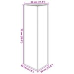 vidaXL Jardinière anthracite triangulaire 30x26x75 cm acier