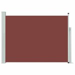 vidaXL Auvent latéral rétractable de patio 117x500 cm Marron