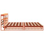 vidaXL Cadre de lit sans matelas cire marron 180x200cm bois pin massif