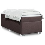 vidaXL Sommier à lattes de lit avec matelas Marron foncé 90x200 cm