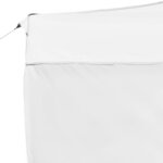 vidaXL Tente de réception pliable avec parois Aluminium 4 5x3 m Blanc