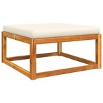 vidaXL Salon de jardin avec coussins 10 Pièces bois d'acacia solide