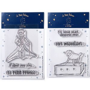 6 Tampons transparents Le Petit Prince Messages et Mouton