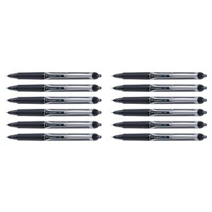 Stylo roller à encre rétractable hi-tecpoint v7 rt trait 0 5 mm noir x 12 pilot