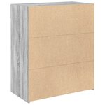 vidaXL Buffet sonoma gris 80x42 5x93 cm bois d'ingénierie