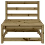 vidaXL Canapé de jardin 3 places bois de pin imprégné