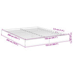 vidaXL Cadre de lit sans matelas chêne sonoma 150x200 cm