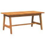 Ensemble de bistrot 3 pièces avec coussins en bois d'acacia