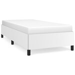 vidaXL Cadre de lit Blanc 100x200 cm Similicuir