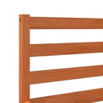 vidaXL Cadre de lit sans matelas cire marron 90x200 cm bois pin massif