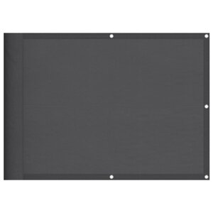 vidaXL Écran de balcon anthracite 75x1000 cm 100  polyester oxford