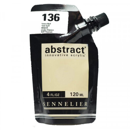 Peinture acrylique en sachet - titane buff - 120ml - sennelier