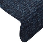 vidaXL Tapis autoadhésifs 5 Pièces Bleu marine 56x17x3 cm Aiguilleté