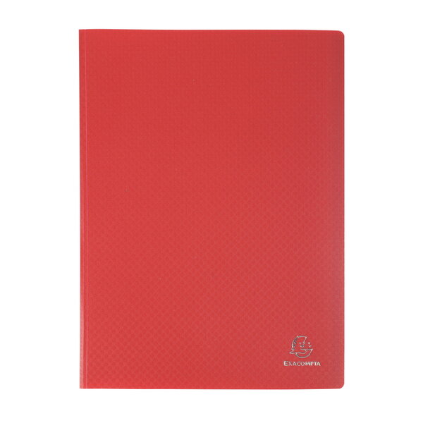 Protège-documents polypropylène souple pour papier a4 - 60 vues  - rouge