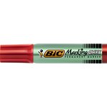 Marqueur permanent marking onyx 1481 pte biseau 2 7 à 6 2 mm rouge x 12 bic