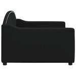 vidaXL Lit de repos noir 90x190 cm tissu