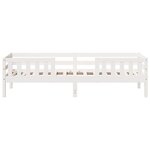vidaXL Cadre de lit sans matelas blanc 75x190 cm bois de pin massif
