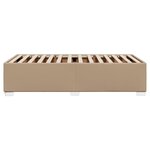 vidaXL Cadre de lit Cappuccino 80x200 cm Similicuir