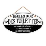 Plaque de porte pour les toilettes