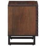 vidaXL Tables de chevet 2 Pièces 40x34x46 cm bois de manguier massif