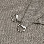 vidaXL Voile d'ombrage 160 g/m² carré gris clair 3x3 m PEHD